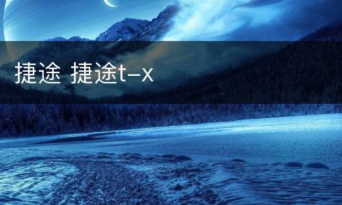 捷途 捷途t-x