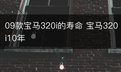 09款宝马320i的寿命 宝马320i10年