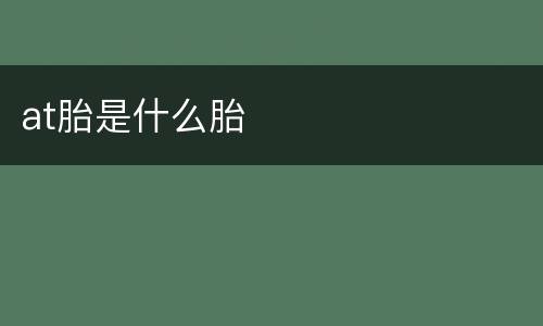 at胎是什么胎