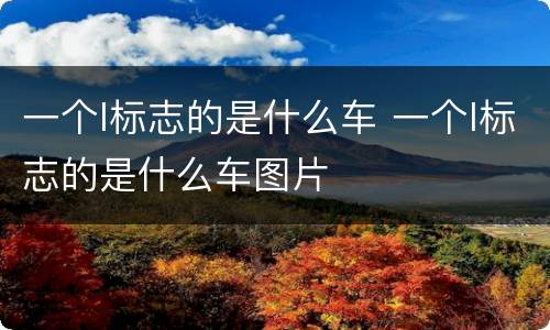 一个l标志的是什么车 一个l标志的是什么车图片