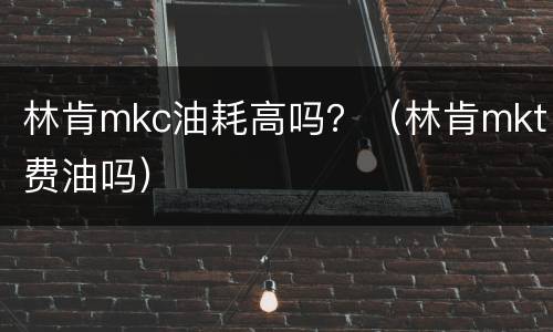 林肯mkc油耗高吗？（林肯mkt费油吗）