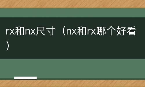 rx和nx尺寸（nx和rx哪个好看）