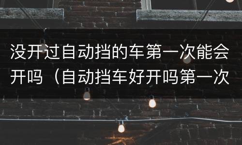 没开过自动挡的车第一次能会开吗（自动挡车好开吗第一次开）