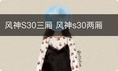 风神S30三厢 风神s30两厢
