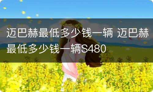 迈巴赫最低多少钱一辆 迈巴赫最低多少钱一辆S480