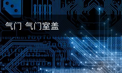 气门 气门室盖