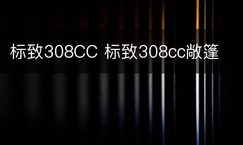 标致308CC 标致308cc敞篷