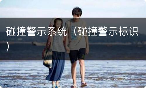 碰撞警示系统（碰撞警示标识）