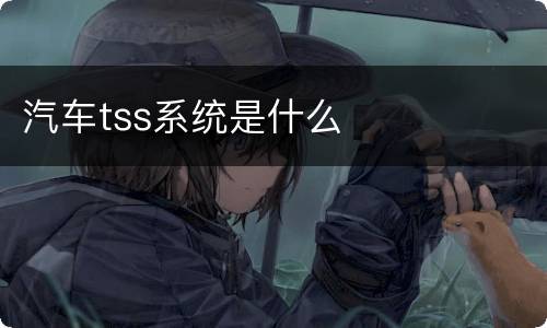 汽车tss系统是什么