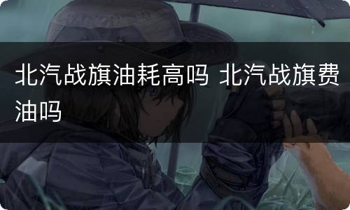 北汽战旗油耗高吗 北汽战旗费油吗