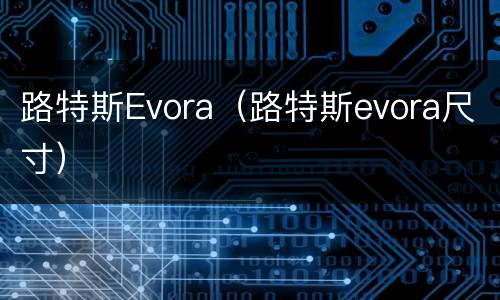 路特斯Evora（路特斯evora尺寸）