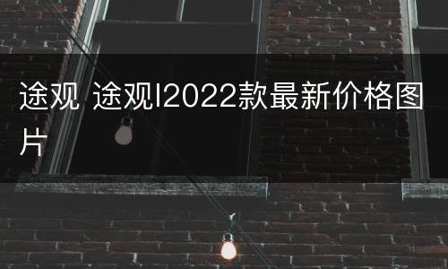 途观 途观l2022款最新价格图片