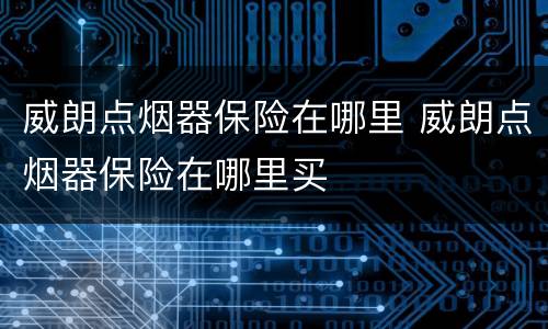 威朗点烟器保险在哪里 威朗点烟器保险在哪里买