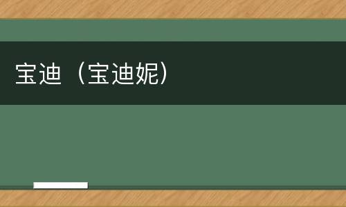 宝迪（宝迪妮）