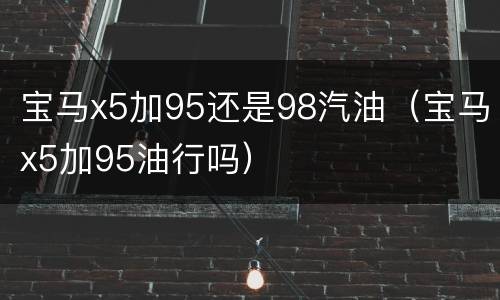 宝马x5加95还是98汽油（宝马x5加95油行吗）