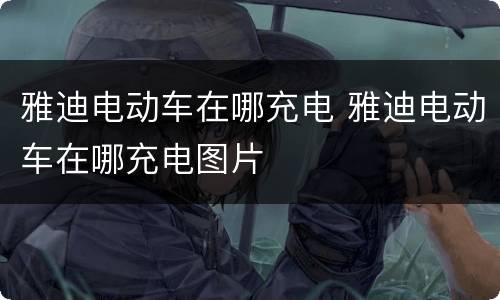 雅迪电动车在哪充电 雅迪电动车在哪充电图片
