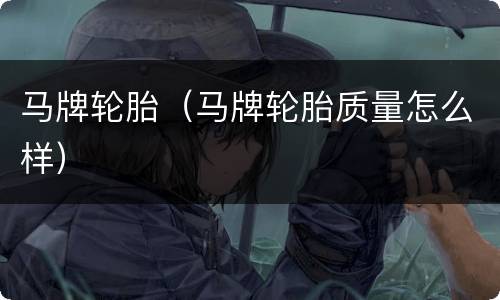马牌轮胎（马牌轮胎质量怎么样）