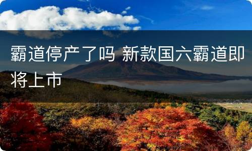 霸道停产了吗 新款国六霸道即将上市