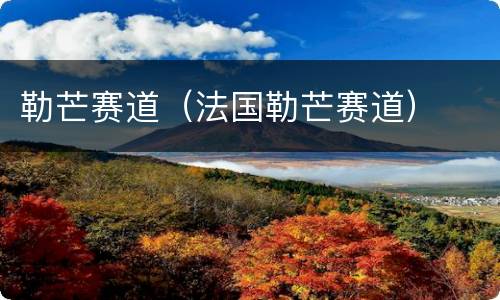 勒芒赛道（法国勒芒赛道）