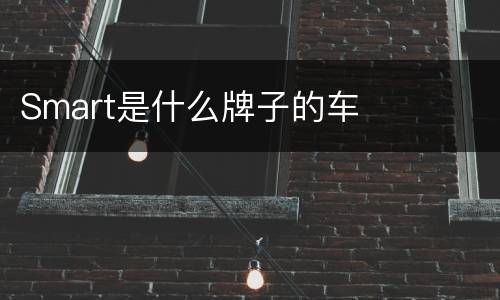 Smart是什么牌子的车