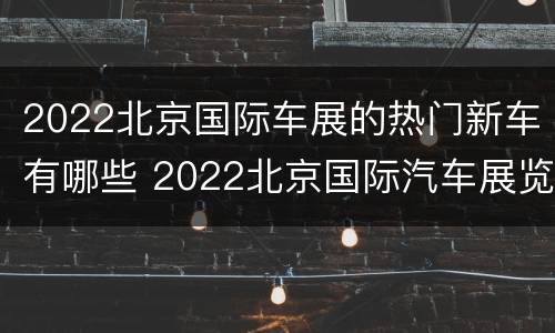2022北京国际车展的热门新车有哪些 2022北京国际汽车展览会