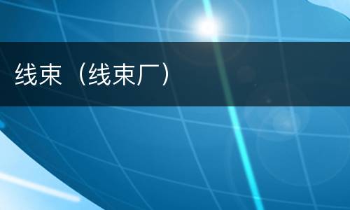 线束（线束厂）