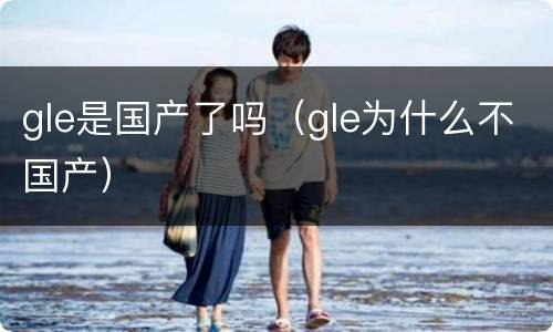 gle是国产了吗（gle为什么不国产）