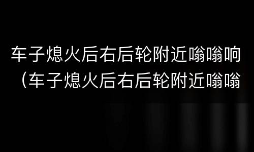 车子熄火后右后轮附近嗡嗡响（车子熄火后右后轮附近嗡嗡响怎么回事）