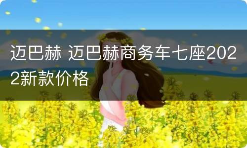 迈巴赫 迈巴赫商务车七座2022新款价格
