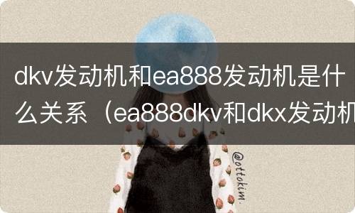 dkv发动机和ea888发动机是什么关系（ea888dkv和dkx发动机的区别）
