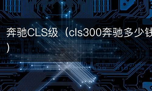 奔驰CLS级（cls300奔驰多少钱）