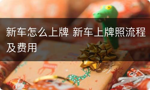 新车怎么上牌 新车上牌照流程及费用