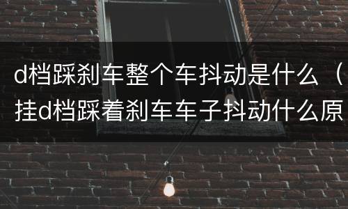 d档踩刹车整个车抖动是什么（挂d档踩着刹车车子抖动什么原因）