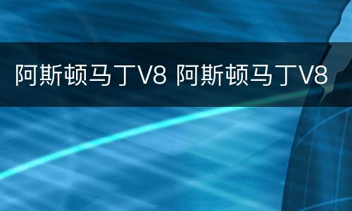 阿斯顿马丁V8 阿斯顿马丁V8
