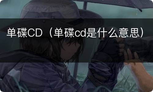 单碟CD（单碟cd是什么意思）