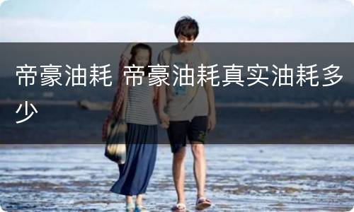 帝豪油耗 帝豪油耗真实油耗多少