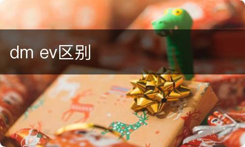 dm ev区别