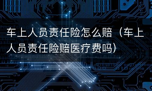 车上人员责任险怎么赔（车上人员责任险赔医疗费吗）