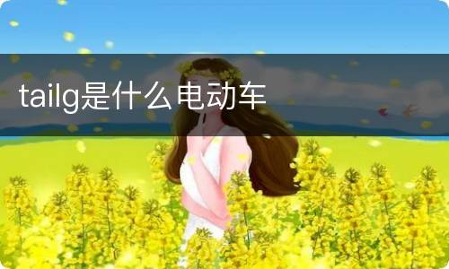 tailg是什么电动车