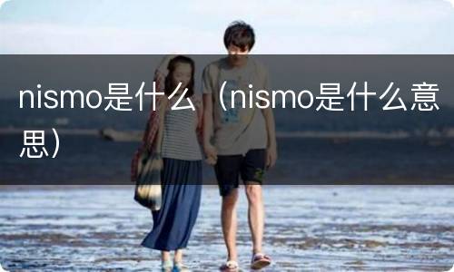 nismo是什么（nismo是什么意思）