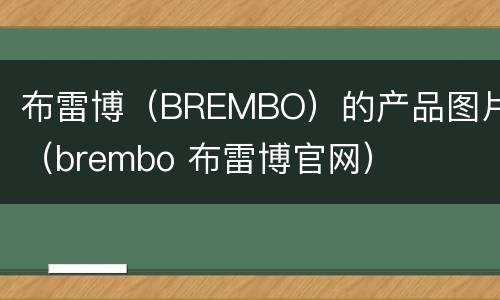 布雷博（BREMBO）的产品图片（brembo 布雷博官网）