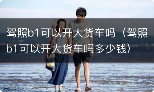 驾照b1可以开大货车吗（驾照b1可以开大货车吗多少钱）