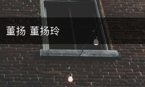 董扬 董扬玲