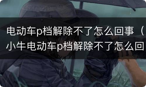 电动车p档解除不了怎么回事（小牛电动车p档解除不了怎么回事）