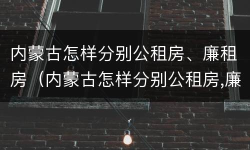 内蒙古怎样分别公租房、廉租房（内蒙古怎样分别公租房,廉租房和商品房）