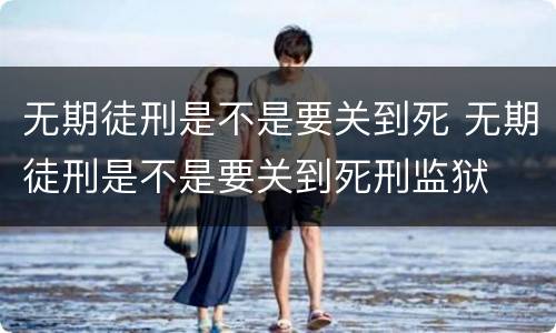 无期徒刑是不是要关到死 无期徒刑是不是要关到死刑监狱