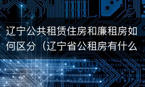 辽宁公共租赁住房和廉租房如何区分（辽宁省公租房有什么新规定）
