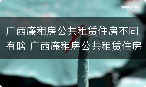 广西廉租房公共租赁住房不同有啥 广西廉租房公共租赁住房不同有啥影响