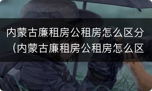 内蒙古廉租房公租房怎么区分（内蒙古廉租房公租房怎么区分等级）