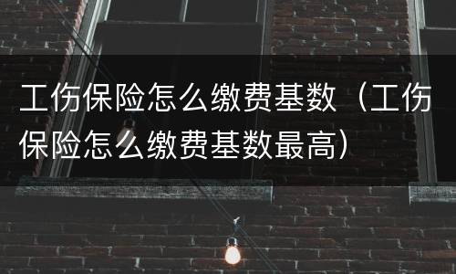 工伤保险怎么缴费基数(工伤保险怎么缴费基数最高)